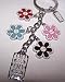 Coach Multi-Color Flower Keychain/Keyfob