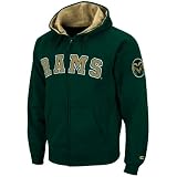 Colorado State Rams Green Automatic Full Zip Hoodie Sweatshirt (Large)