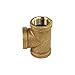 Everflow Supplies BRTE0018-NL 1/8-Inch Brass Tee, Lead Free