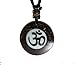 Ohm Om Coconut Wood Pendant Necklace Handmade Hawaiian Style Beach Boy Men Yoga