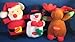 Holly Jollies Plush Dog Toys Trio - Santa, Snowman, Reindeer at THE REGAL DOG