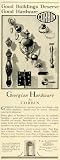 1928 Ad P F Corbin Georgian Hardware Door Knobs Locks Handles Vintage Latches - Original Print Ad