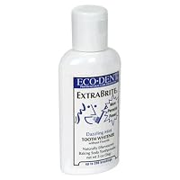 Eco-Dent Extra Brite Tooth Whitener, Without Fluoride, Dazzling Mint, 2 oz (56 g)
