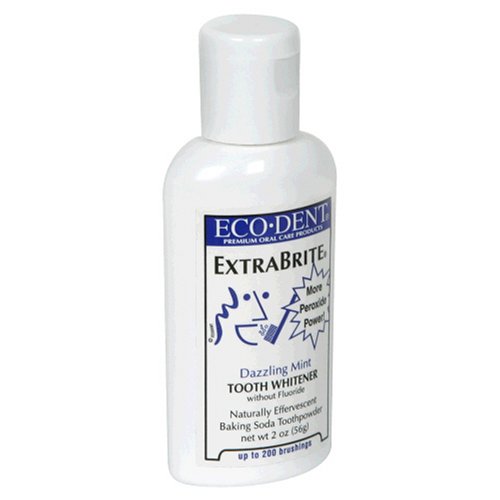 Eco-Dent Extra Brite Tooth Whitener, Without Fluoride, Dazzling Mint, 2 oz (56 g) by Eco-Dent