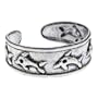 Sterling Silver 925 DOLPHIN Oxidized Toe Ring
