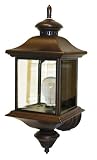 Heath Zenith Sl-4125-AZ Solid Brass Motion Activated Lantern, Antique Bronze