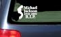 Michael Jackson Memorial Sticker RIP - White Vinyl