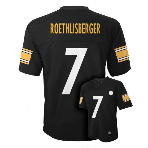 Ben Roethlisberger Pittsburgh Steelers #7 NFL Youth Jersey Black