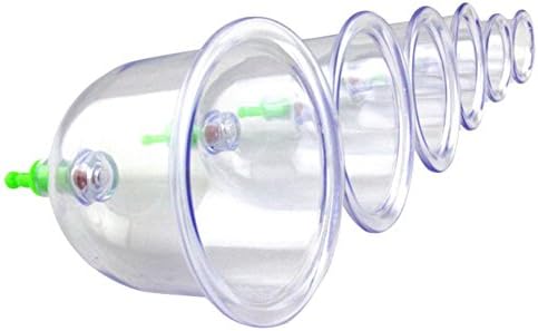 JCELE Professional Cupping Therapy Equipment Set with pumping handle 6 Cups &amp; English Manual