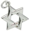 5/8" 8mm 925 Sterling Silver Interlocked Star of David Charm or Pendant