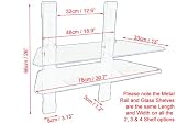BGS4 Black glass AV wall shelving system for Sky+ DVD player WII PS3 XBOX by Mhel (ASIN:B001CZOY2M)