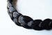 Thai Headband Elastic Stretch Hair Braided Hairpiece Hair Accessories Bohemian style. (1 Black 2Cm)