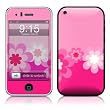 Retro Pink Flowers Design Protector Skin Decal Sticker for Apple 3G iPhone / iPhone 3GS 3G S