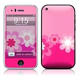 Retro Pink Flowers Design Protector Skin Decal Sticker for Apple 3G iPhone / iPhone 3GS 3G S