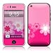 Retro Pink Flowers Design Protector Skin Decal Sticker for Apple 3G iPhone / iPhone 3GS 3G S
