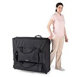 Master Massage Luggage Style Wheeled Massage Table Carrying Case, 29 Inch