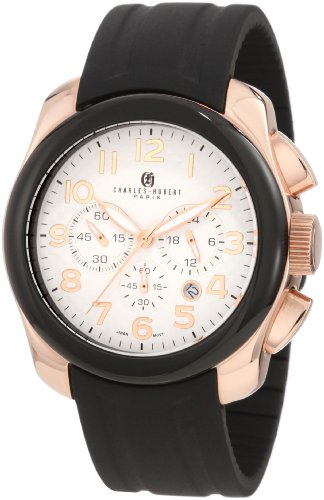 Charles-Hubert, Paris Men's 3809 Premium Collection Rose-Gold Stainless Steel Chronograph Watch