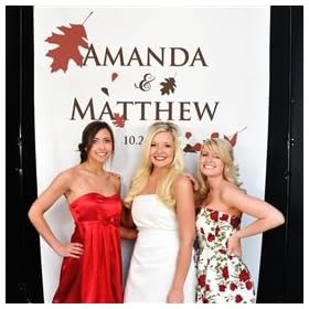 Fall Wedding Photo Booth Backdrop