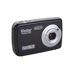 NEW Vivitar Vivicam 7022 7MP Digital Camera - Black (4x Digital Zoom, 1.8'' Screen)