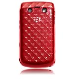 Red 3D Diamond Flex-Gel Soft Case / Skin / Cover for BlackBerry Bold 9700 / ....