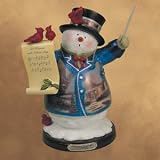 Thomas Kinkade Let Heaven and Nature Sing Snowman Figurine
