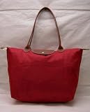 Longchamp - Le Pliage Large Folding Tote, Red