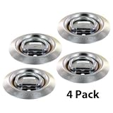 Flush Mount D-Ring (4-Pack) - Zinc Plated