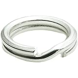 20 pcs .925 Sterling Silver Round 6mm Split Jump Rings 22ga Gauge / 0.6mm Wire for Charm Connector / Findings / Bright