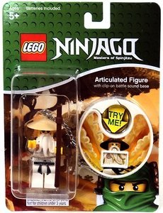 LEGO Ninjago Keychain with Clip-On Battle Sound Base #1749 Sensei