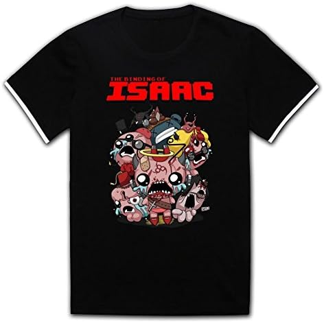 Jgdlkn Mens Customized Binding of Isaac T shirt Black