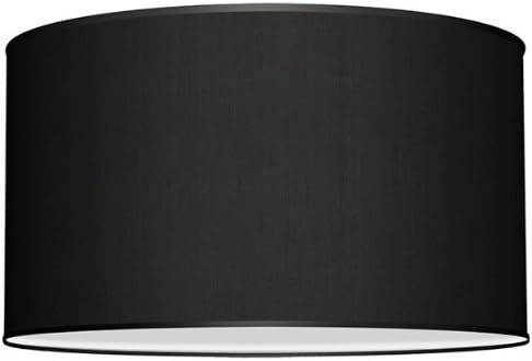 Seascape Lamps Deep Drum Lamp Shade - Linen Black