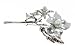 Light Blue Blossom Brooch Pin Image