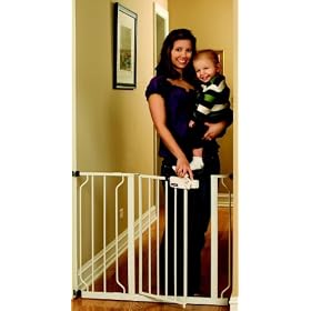 Regalo Easy Step Walk Thru Gate, White