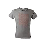 Pitico Fair Trade T-Shirt Grau Melange - Wallpaper Orange - Slim Fitvon "Pitico"