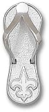 Womens NFL New Orleans Saints Logo Flip Flop Pendant