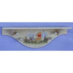 <b>Winnie the Pooh Wall Shelf w/ Pegs</b>