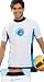Herren UV Shirt Surfshirt Rashguard "HURRICANE" von celodoro - LYCRA® SPORT Material mit hochwertigem, stylischen Aufdruck - perfekter Sitz dank Softgummibund - UV-Protect Level 50+