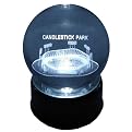 Candlestick Park With Football Field Configuration Etched In Crystal Ball
