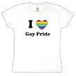I Heart Gay Pride Ladies T-Shirt