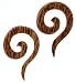 Organic Coco Spiral Taper/Tail, 2G (Sold As Pair)