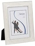 Danton White Swirl Enamel Effect Photo Picture Frame with Crystals 5