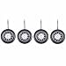 Expressions Easy Rider Shower Hooks, Set of 12