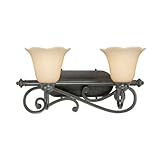 IMAGE OF Thomas Lighting M1862-26 NAPA Two-Light 21-Inch W by 10-Inch H Bath Light, Natural Slate