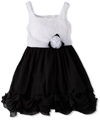 Girls Chiffon/Cotton/Nylon Lace  Dress With a Sash 