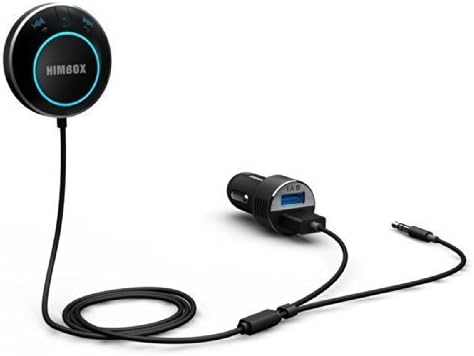 [Wirecutter's Pick - The Best Bluetooth Kit for Car Stereo] iCleverÂ® Himbox HB01 Bluetooth 4.0 Hands-Free Car Kit for Cars with 3.5 mm Aux Input Jack (Convenient Siri / Voice Activation, Dual USB Car Charger and Magnetic Base Included) - Black Color: Black Model: HB01 Car/Vehicle Accessories/Parts