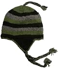 Authentic Soul Wool Ear Flap Sherpa Ski Stripe Crochet Hat Beanie