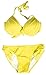 VonFon Pure Color Bowknot Push Up Top & Triangle Bottom Swimwear Beach Wear