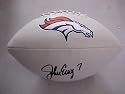 John Elway Hand Signed Denver Broncos Full Size NFL Football