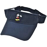 Mickey Mouse Club Walt Disney World Land 28 Navy Dark Blue Visor Velcro Hat Cap