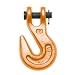Campbell 473-A Grade 70 Drop-Forged Alloy Steel Clevis Grab Hook, Painted Orange, 3/4" Trade, 28300 lbs Working Load Limit